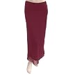 Adi Designs Women's Long Chiffon Skirt - Burgundy