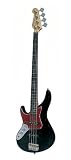 RICHWOOD RBB ELECTRIC BASS 4 STRING BLACK LEFT HANDED SPECIAL PRICE GREAT DEAL