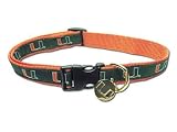 University of Miami Hurricanes Dog Puppy Medium Large Collar Officially Licensed College