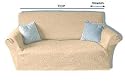 Elastic Sofa Cover (slipcover) 3 Seater Settee cream