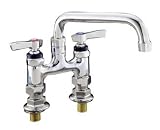Encore KN57-4006 4 Adjustable Centers Deck Mount Faucet With Swing Spout, Chrome