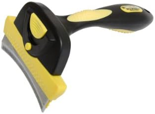 SHEDTITAN Ultra Premium Pet Deshedder Brush, Unique Professional Shedding Tool for Grooming Short Haired Dogs - Size XL