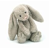 Plush Bashful Medium Beige Bunny 12"