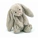 Plush Bashful Medium Beige Bunny 12"