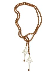 Gold vermeil wrap necklace, Butterfly