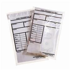 MMF Industries Cash Transmittal Bags, Self-Sealing with Permanent Adhesive, 6 x 9 Inches, Clear, 500 Bags Per Box (236006920)