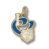 Minnesota Timberwolves 1/2in Heart 10kt Gold/10kt Yellow Gold