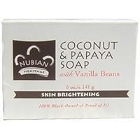 Nubian Heritage, Coconut & Papaya Soap, 5 oz Bar