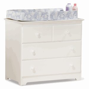 The Atlantic Furniture Windsor 3 drawer Changing Dresser - Natural Maple