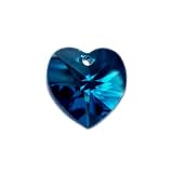 Cristal Swarovski - Coeurs bleu bermuda (2)