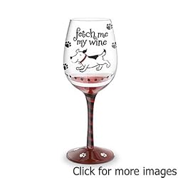 Wine Glass "Fetch Me My Wine", Hand Painted Glassware