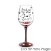 Wine Glass "Fetch Me My Wine", Hand Painted Glassware