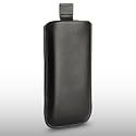 SAMSUNG S5560 BLACK LEATHER POCKET POUCH COVER CASE BY CELLAPOD CASES