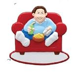 2018 Couch Potato with Remote Personalized Christmas Ornament