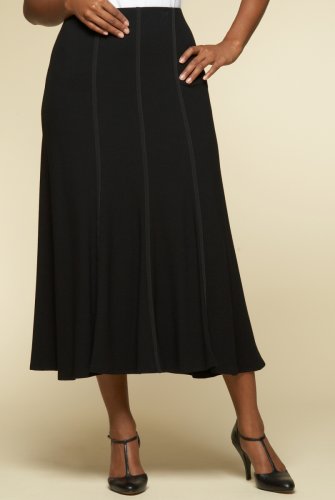 Long Knit Swing Skirt