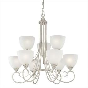 Somerset Chandelier in Matte Nickel by Thomas Lighting