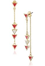 Kensie Front Back Linear Tri Earrings