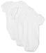 SpaSilk 100% Cotton Short Sleeve Lap Shoulder 3-Pack Bodysuit - White, 24 Months