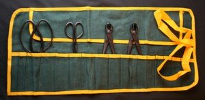 bonsai tool kit 4 piece (200mm) with toolroll