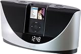iLive IS608B Executive Speaker AM/FM Alarm Clock Radio with iPod Dock (Black)