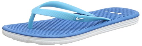 Nike Womens Solarsoft Thong 2 (9 B(M) US, Clearwater/White-DK Electric Blue)