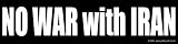 NO WAR with IRAN