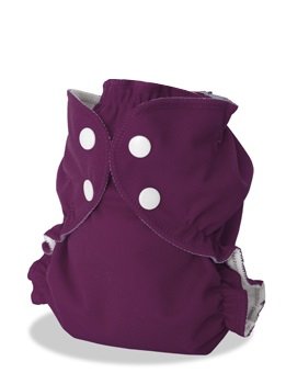 Applecheeks Cloth Diaper Cover - Breathable, Waterproof Cover Sewn to a Soft Microfleece Inner Layer (Size 1 (7 - 20 lbs), Suddenly Royal (Purple))