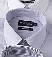 3 Pack 2" Shorter Easycare Plain & Striped Shirts