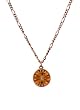 Necklace - N457 - Genuine Swarovski (tm) Crystal Stone - Rivoli Style on Copper Chain ~ Crystal Copper