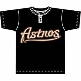 <b>Majestic MLB Crewneck Replica Jersey (T-Shirt)-Houstoun Astros, Small</b>