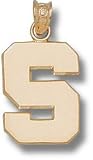 Michigan State Spartans Solid 10K Gold ''S'' Polished 5/8'' Pendant