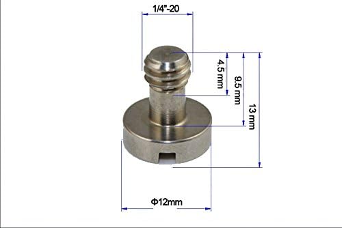 Prostrap® 5X 3/8" & 5X 1/4" Combo Screw for Camera Tripod Quick Release Plate Gizto Manfrotto RRS Berno Fotopro (10 pack)