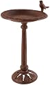 Esschert Design Birdbath on Stand-Antique Brown