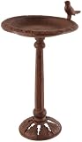 Esschert Design Birdbath on Stand-Antique Brown