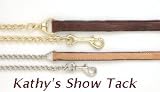 Leather Lead with chain Silver or Bronze