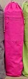 Barefoot Yoga 100% Cotton Canvas Yoga Mat Bag - Hot Pink