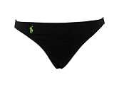 Ralph Lauren Black Swim-bottoms w/Pink or Green Logo XS