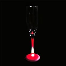 Fortune ProductsLG-6004 Lighted Champagne Real Glass, 2" Diameter x 10.3" Height, 10oz Capacity (Pack of 4)