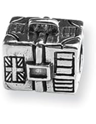 Suitcase Charm in Silver for 3mm Charm Bracelets
