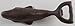 1 X Cast Iron Whale Bottle Opener