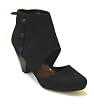 Womens Cutout Bootie 080047 All Black