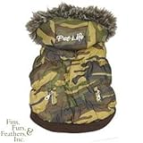 Pet Life Metallic Dog Parka Small Camouflage Pet Life Metallic Dog Parka Small Camouflage