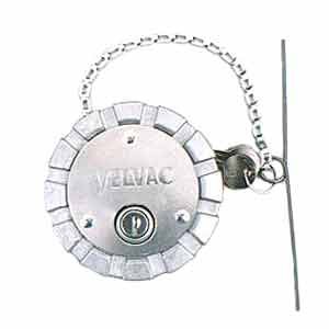 Velvac 3 Locking Fuel Caps for Freightliner, Kenworth, Volvo and International