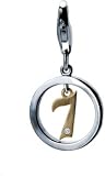 Lucky Seven Sterling Silver Diamond Charm By Hot Diamonds