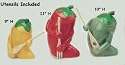Chili Pepper Shaped Kitchen Ceramic Canister Set