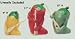 Chili Pepper Shaped Kitchen Ceramic Canister Set