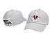 FGSS Mens Heart Break Embroidery Adjustable Cotton Strapback Dad Hat Baseball Cap White