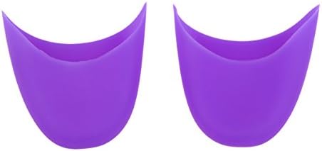 Eforstore 1 Pair Soft Silicone Gel Pointe Ballet Dance Shoes Toe Pads Foot Care Protector For Dancer Lady Girl One Size (Deep Purple)