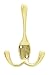 Liberty Hardware B42306Q-PB-C5 Hook with Three Prongs, Polished Brass