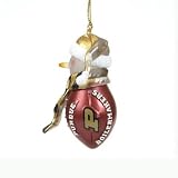 NCAA Purdue Boilermakers Striped Acrylic Snowman Football 2 3/4